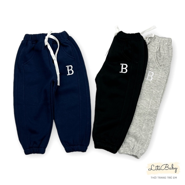 [🛒🇻🇳]Quần nỉ bông bé trai, bé gái thêu chữ B size đại 9/14 – facebook , SKU – PVN22880 – litibaby.com 🇻🇳🛒Top1Shop🛒 🇻🇳Top1Vietnam🇻🇳 🛍🛒🇻🇳