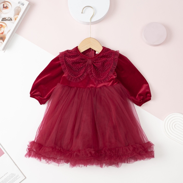 [🛒🇻🇳]Váy nhung công chúa bèo cổ size 2/10 tuổi – facebook , SKU – PVN34238 – litibaby.com 🇻🇳🛒Top1Shop🛒 🇻🇳Top1Vietnam🇻🇳 🛍🛒🇻🇳