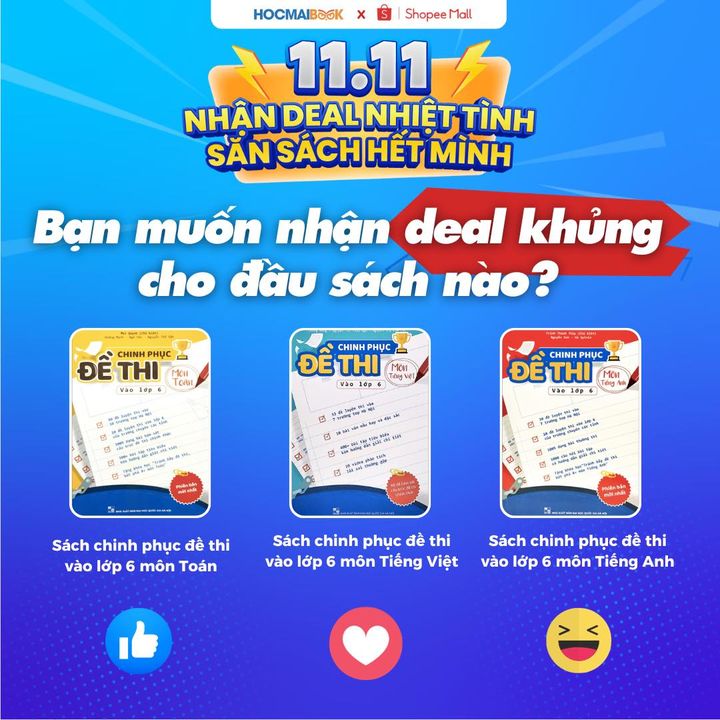 [👨‍🎓🇻🇳] Hocmai.vn Tiểu học 👨‍🎓 Top1Learn 👩‍🎓 – SIÊU SALE 11.11 NHÀ SÁCH HOCMAI CHƠI LỚN🎁 Tặng deal khủng cho đầu sách “chiến  …