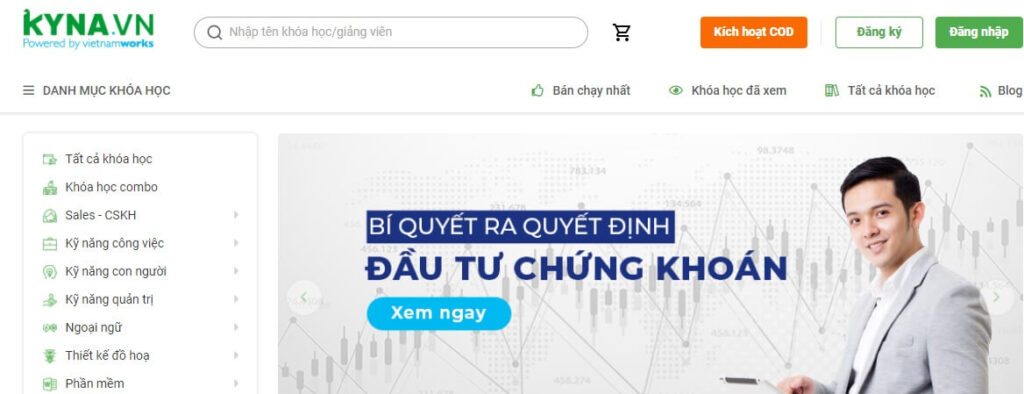 Mua khóa học online uy tín tại Kyna 