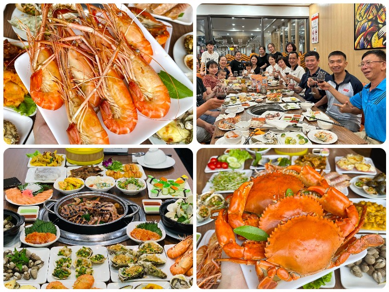 Địa chỉ ăn buffet Hải sản ở Hà Nội. Buffet Hải sản Chef Dzung