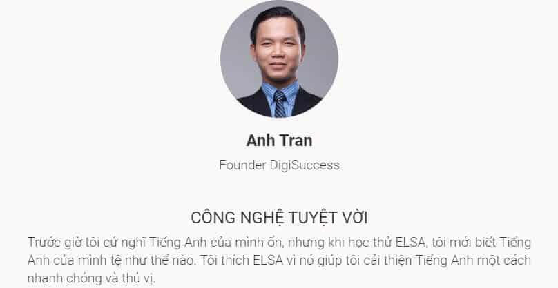 Nhận xét của học viên về Elsa Speak