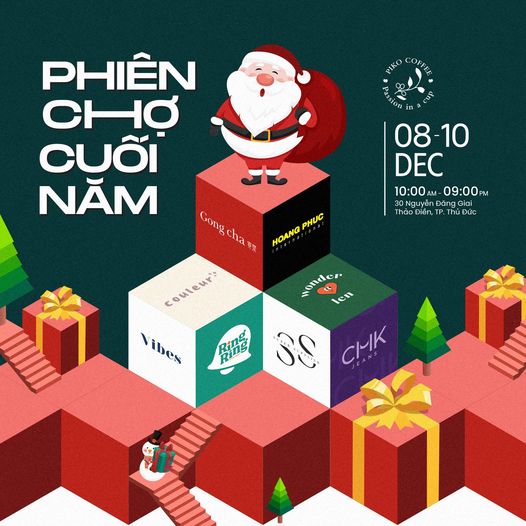 𝐖𝐈𝐍𝐓𝐄𝐑 𝐏𝐎𝐏-𝐔𝐏 - Lộ diện dàn brands sẽ có mặt tại Phiên Chợ Cuối Năm Ăn uống, thư giãn và mua sắm - tất cả thu nhỏ lại vừa bằng