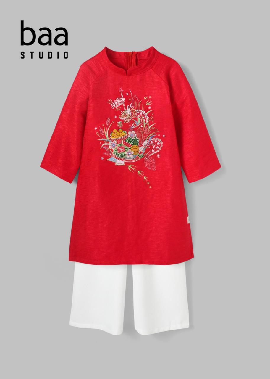 [🛒🇻🇳]Bánh Mứt – Bộ Áo Dài Bé Gái Cao Cấp Đỏ Thêu – , SKU – – baababy.com.vn 🇻🇳🛒Top1Shop🛒 🇻🇳Top1Vietnam🇻🇳 🛍🛒🇻🇳