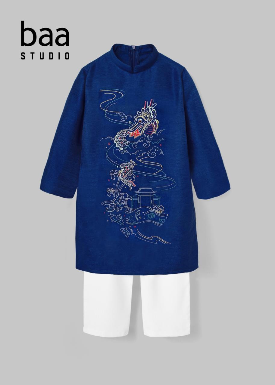 [🛒🇻🇳]Cá Chép Hoá Rồng – Bộ Áo Dài Bé Trai Cao Cấp Navy Thêu – , SKU – – baababy.com.vn 🇻🇳🛒Top1Shop🛒 🇻🇳Top1Vietnam🇻🇳 🛍🛒🇻🇳