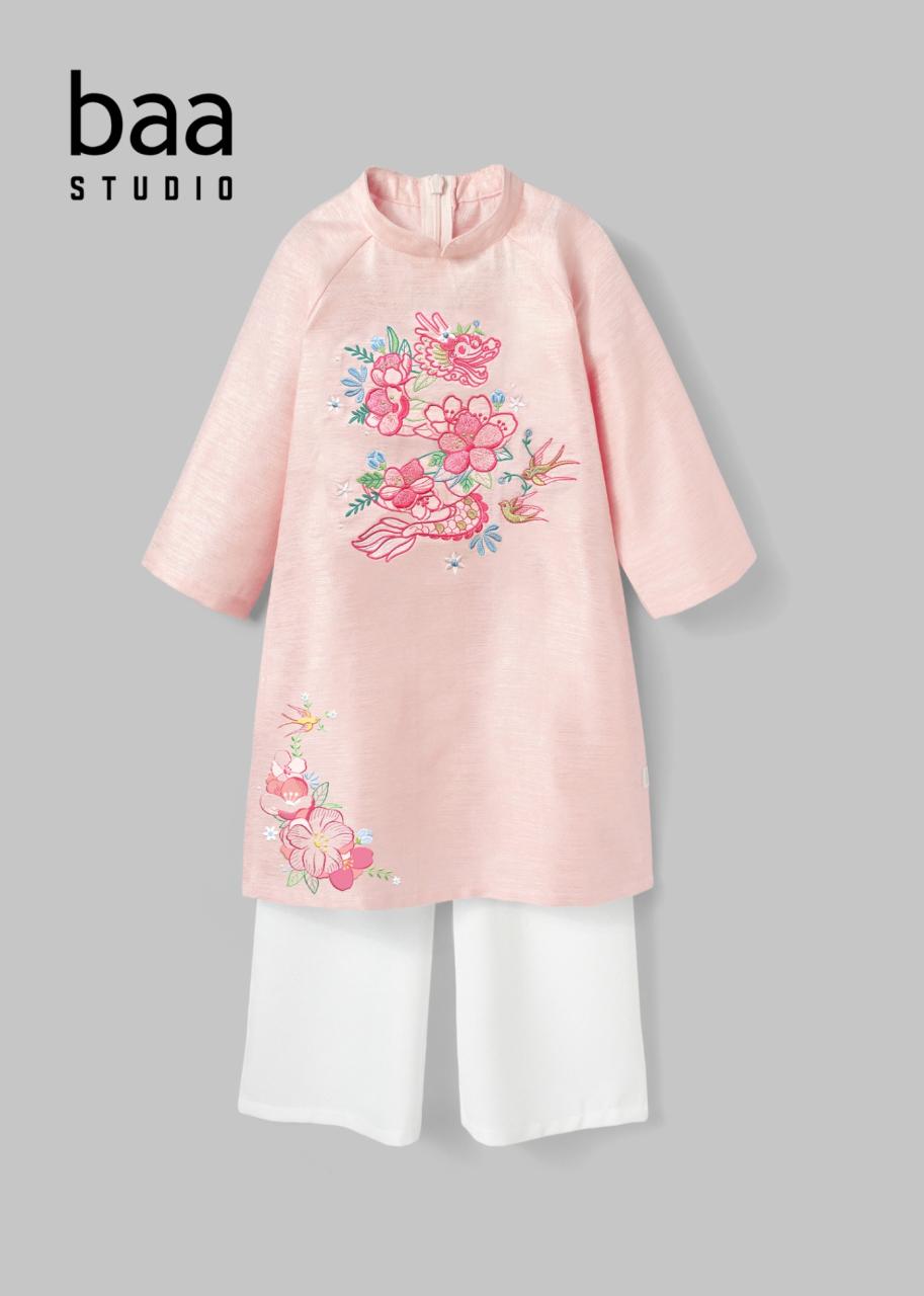[🛒🇻🇳]Chồi Xuân – Bộ Áo Dài Bé Gái Cao Cấp Hồng Thêu – , SKU – – baababy.com.vn 🇻🇳🛒Top1Shop🛒 🇻🇳Top1Vietnam🇻🇳 🛍🛒🇻🇳