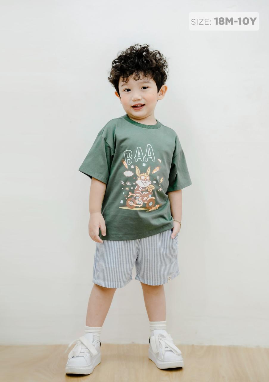 [🛒🇻🇳]Áo Thun Form Rộng Bé Trai Xanh Thỏ Trắng – , SKU – – baababy.com.vn 🇻🇳🛒Top1Shop🛒 🇻🇳Top1Vietnam🇻🇳 🛍🛒🇻🇳