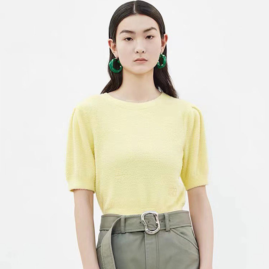 [🛒🇻🇳][38kg-55kg] Áo thun len nữ hàng xuất xịn tuyệt đẹp size cho mẹ và bé màu vàng – Thời trang trẻ em Bé Sành Điệu , SKU – AN496-2 – besanhdieu.com 🇻🇳🛒Top1Shop🛒 🇻🇳Top1Vietnam🇻🇳 🛍🛒🇻🇳