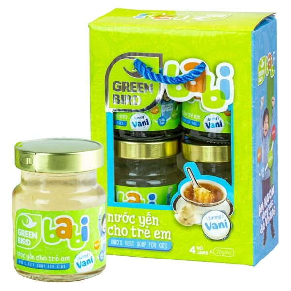 [🛒🇻🇳]Nước yến sào cho trẻ em Green Babi hương Vani 72g – Lốc 4 – NutriNest , SKU – 1386000000008 – concung.com 🇻🇳🛒Top1Shop🛒 🇻🇳Top1Vietnam🇻🇳 🛍🛒🇻🇳
