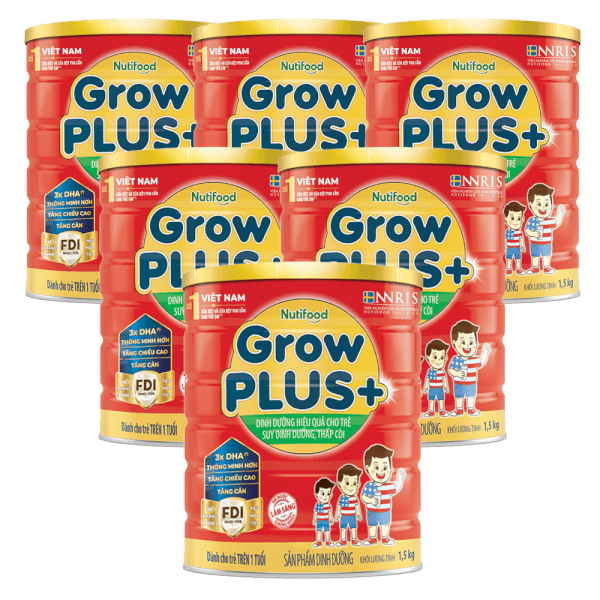 [🛒🇻🇳]Combo 6 Sữa GrowPlus+ Đỏ 1,5kg (từ 1 tuổi) – GrowPLUS+ Đỏ , SKU – 4327000000005 – concung.com 🇻🇳🛒Top1Shop🛒 🇻🇳Top1Vietnam🇻🇳 🛍🛒🇻🇳