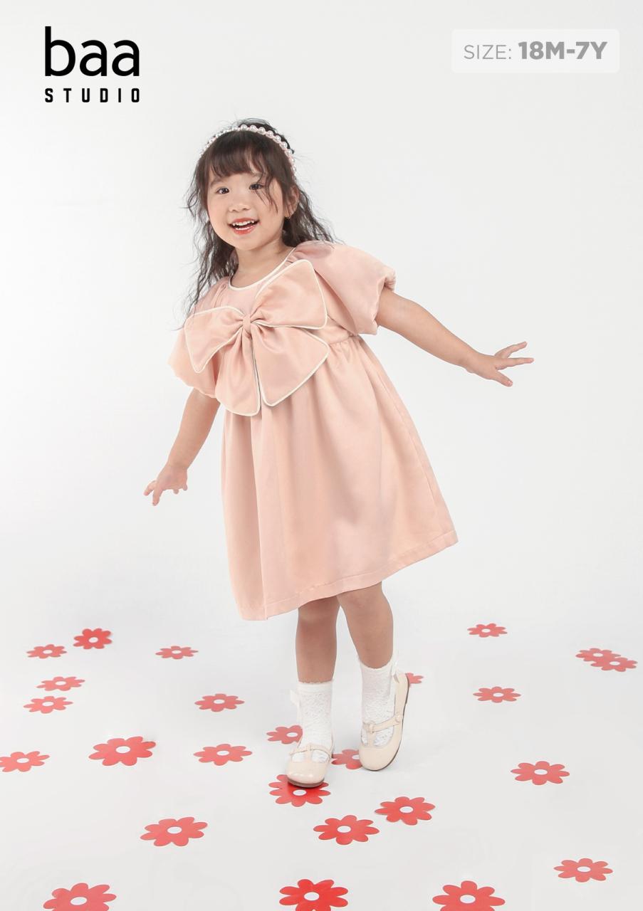 [🛒🇻🇳]Đầm Phi Lụa Đính Nơ – Blush Pink Bow Dress Bé Gái Cao Cấp Hồng Nhạt – , SKU – – baababy.com.vn 🇻🇳🛒Top1Shop🛒 🇻🇳Top1Vietnam🇻🇳 🛍🛒🇻🇳