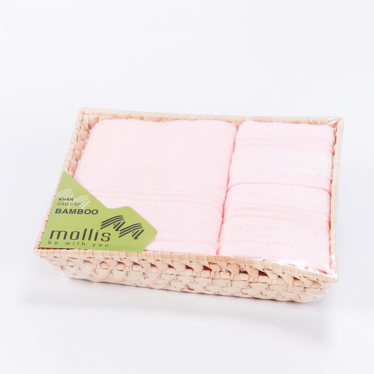 [🛒🇻🇳]Bộ Rổ Tre 3 Khăn Tắm Mặt Tay Mollis Bamboo P648 (BMT4 – FMT4 – HMT4) Tặng Túi Giấy Cao Cấp – Khăn Quà Tặng , SKU – – mollis.com.vn 🇻🇳🛒Top1Shop🛒 🇻🇳Top1Vietnam🇻🇳 🛍🛒🇻🇳