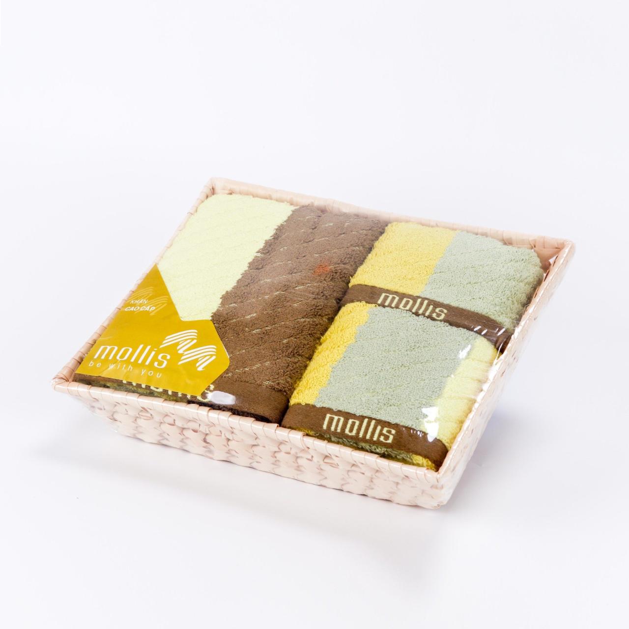 [🛒🇻🇳]Bộ Rổ Tre 3 Khăn Tắm Mặt Tay Mollis Cotton Nontwist P606 (BMN1 – FMN1 – HMN1) Tặng Túi Giấy Cao Cấp – Khăn Quà Tặng , SKU – – mollis.com.vn 🇻🇳🛒Top1Shop🛒 🇻🇳Top1Vietnam🇻🇳 🛍🛒🇻🇳