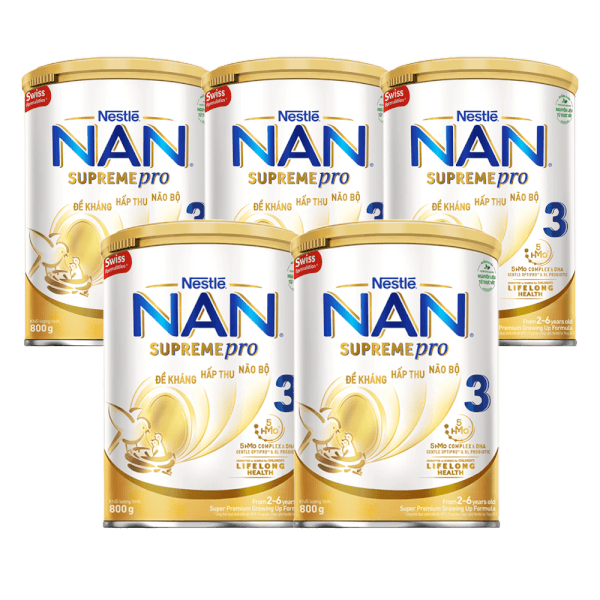 [🛒🇻🇳]Combo 5 Sữa NAN SUPREME PRO số 3 800g (2-6 tuổi) – Nestle NAN Supreme , SKU – 2489000000002 – concung.com 🇻🇳🛒Top1Shop🛒 🇻🇳Top1Vietnam🇻🇳 🛍🛒🇻🇳