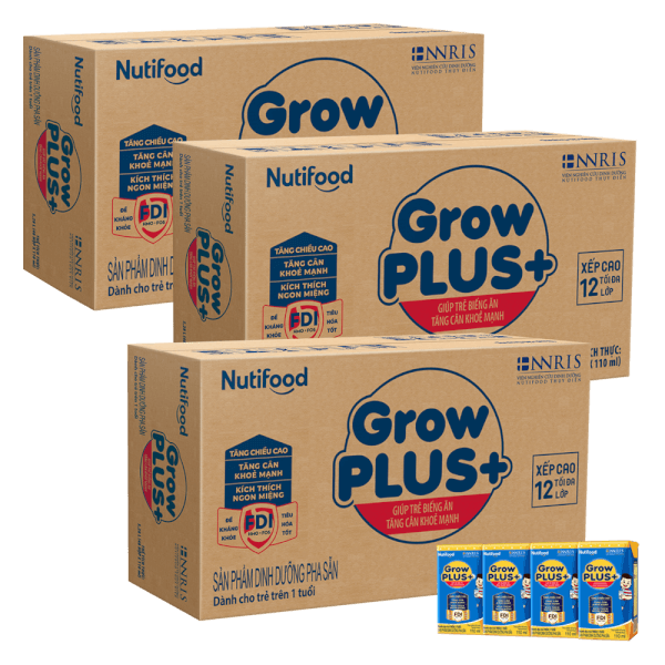 [🛒🇻🇳]Combo 3 Thùng Sữa GrowPLUS+ Xanh 110ml (lốc 4 hộp) – GrowPLUS+ Xanh , SKU – 6898000000002 – concung.com 🇻🇳🛒Top1Shop🛒 🇻🇳Top1Vietnam🇻🇳 🛍🛒🇻🇳