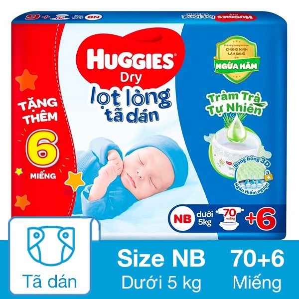 [🛒🇻🇳]Tã dán Huggies Dry size NB 70 + 6 miếng (Dưới 5 kg) – Huggies , SKU – 303463 – avakids.com 🇻🇳🛒Top1Shop🛒 🇻🇳Top1Vietnam🇻🇳 🛍🛒🇻🇳