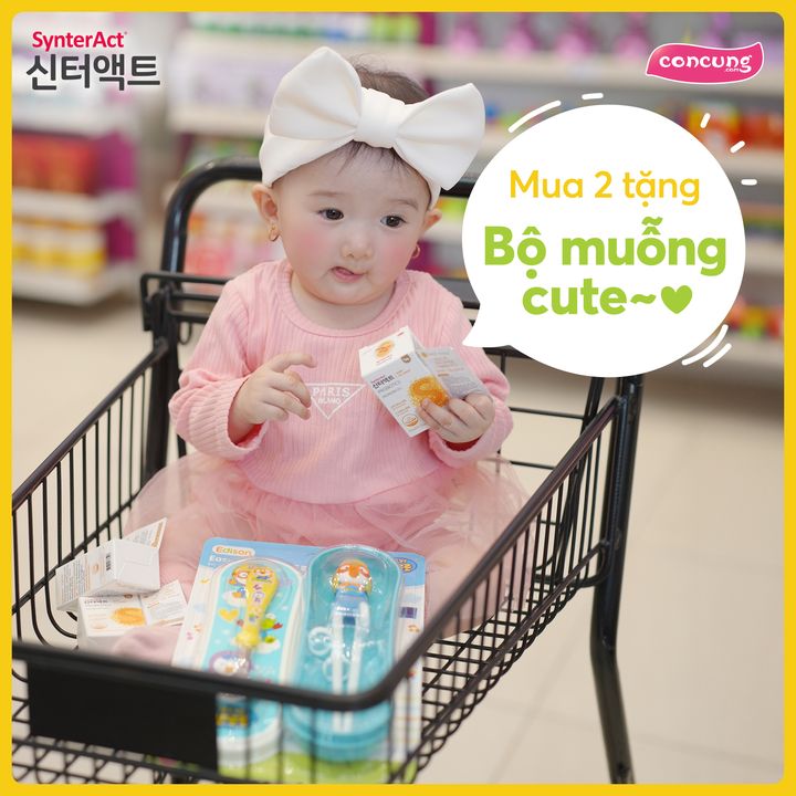 [👶🇻🇳] Con Cưng – Mang đến những sản phẩm tốt nhất cho trẻ em Việt Nam 😎❤️️⭐️ – MẸ CHỐT ĐƠN SYNTERACT, BÉ CÓ QUÀ SO CUTE~💗✨ Tặng bộ muỗng Edison khi mua 2 me …