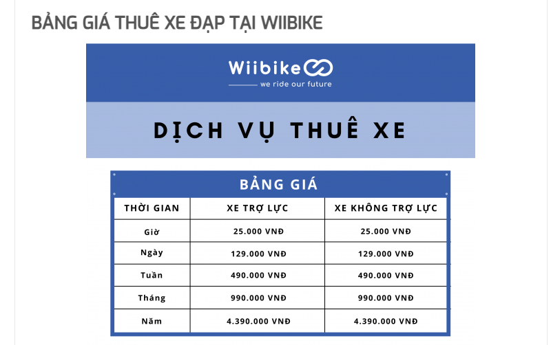 Dịch vụ cho thuê xe đạp giá rẻ, nhiều loại xe ở Hà Nội nên chọn