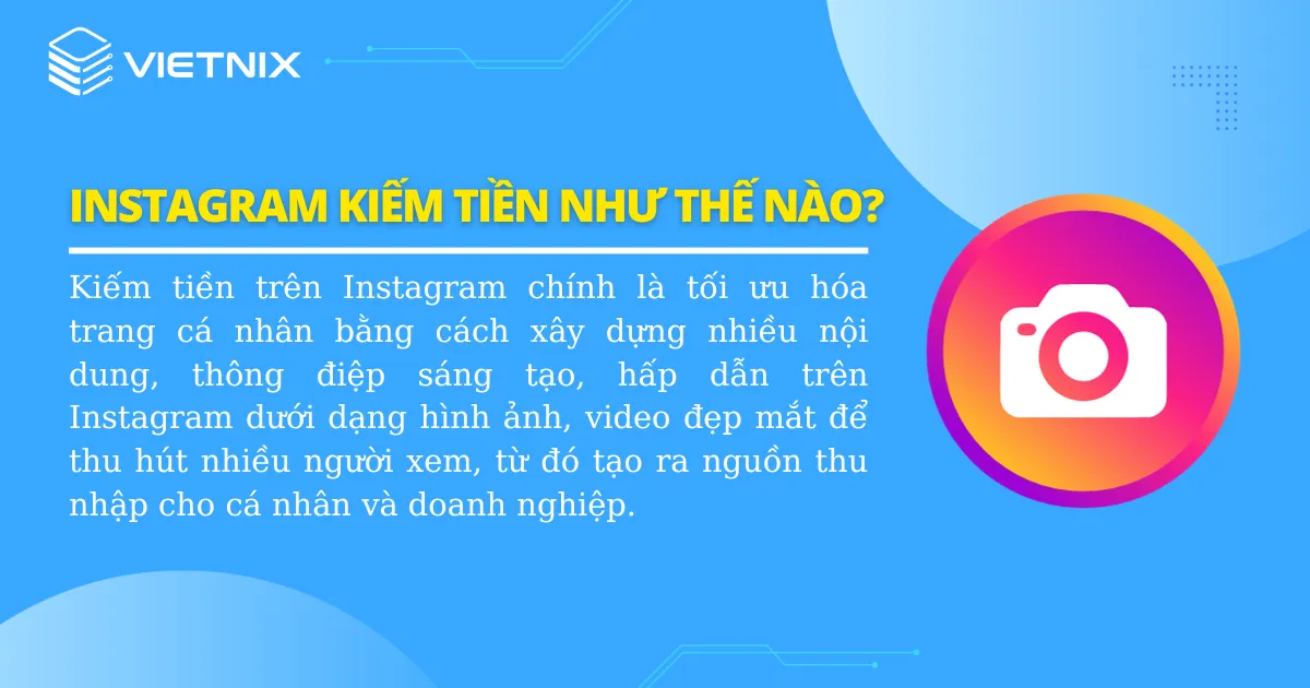 Kiếm tiền trên Instagram