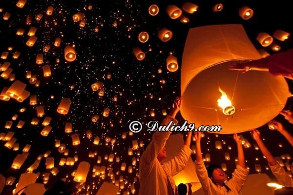 Kinh nghiệm đi Chiang Mai dịp lễ hội thả đèn trời: Thời gian và địa điểm diễn ra lễ hội đèn trời ở Chiang Mai