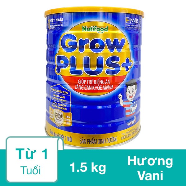 [🛒🇻🇳]Sữa bột Nutifood GrowPLUS+ xanh hương vani 1.5 kg (từ 1 tuổi) giúp tăng cân – Nutifood , SKU – 83943 – avakids.com 🇻🇳🛒Top1Shop🛒 🇻🇳Top1Vietnam🇻🇳 🛍🛒🇻🇳