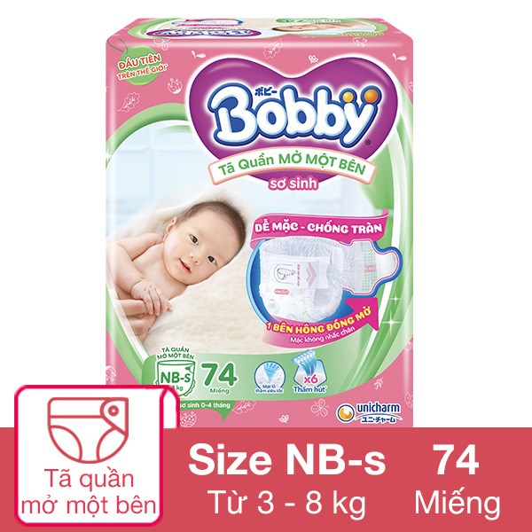 [🛒🇻🇳]Tã quần mở một bên Bobby size NB-s 74 miếng (3 – 8 kg) – Bobby , SKU – 314478 – avakids.com 🇻🇳🛒Top1Shop🛒 🇻🇳Top1Vietnam🇻🇳 🛍🛒🇻🇳