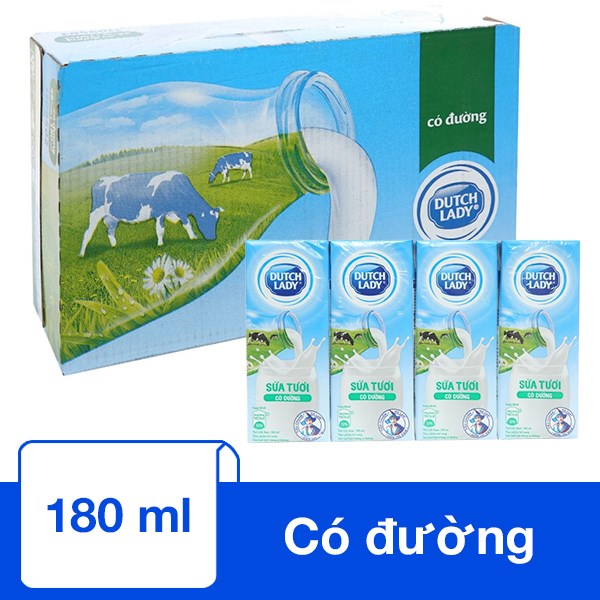 [🛒🇻🇳]Thùng 48 hộp sữa tươi tiệt trùng Dutch Lady có đường 180 ml (từ 1 tuổi) – Dutch Lady , SKU – 86175 – avakids.com 🇻🇳🛒Top1Shop🛒 🇻🇳Top1Vietnam🇻🇳 🛍🛒🇻🇳