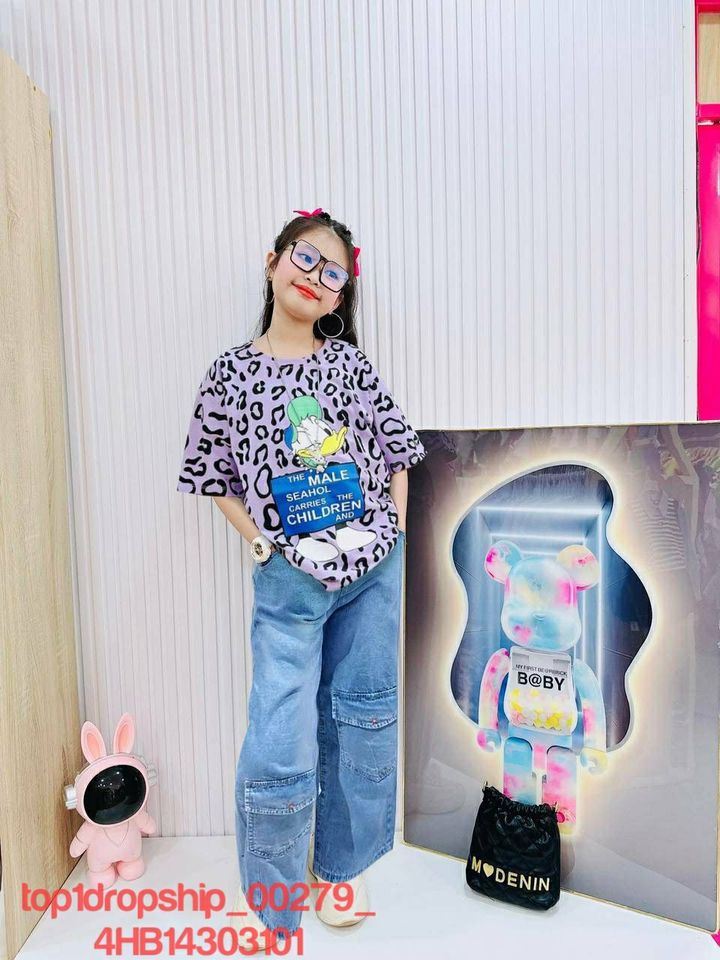 [🆕🇻🇳] Phân Phối – Bán Buôn – Bán Sỉ Vkids 😎❤️️⭐️ – ☘️Buôn_sỉ_SG☘️ Bộ bé gái, áo chất thun cotton, quần rin cotton dài, from chu …