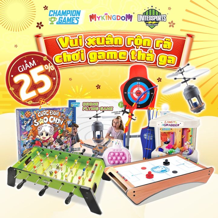 [🧸️🇻🇳] Mykingdom – Đồ Chơi Chính Hãng – An Toàn Cho Bé – Giá Tốt Cho Mẹ 🛴Top1Toys 🧸️ – 🧧[VUI XUÂN RỘN RÃ – CHƠI GAME THẢ GA]🧧Tết này, bùng nổ tiếng cười cùng  …