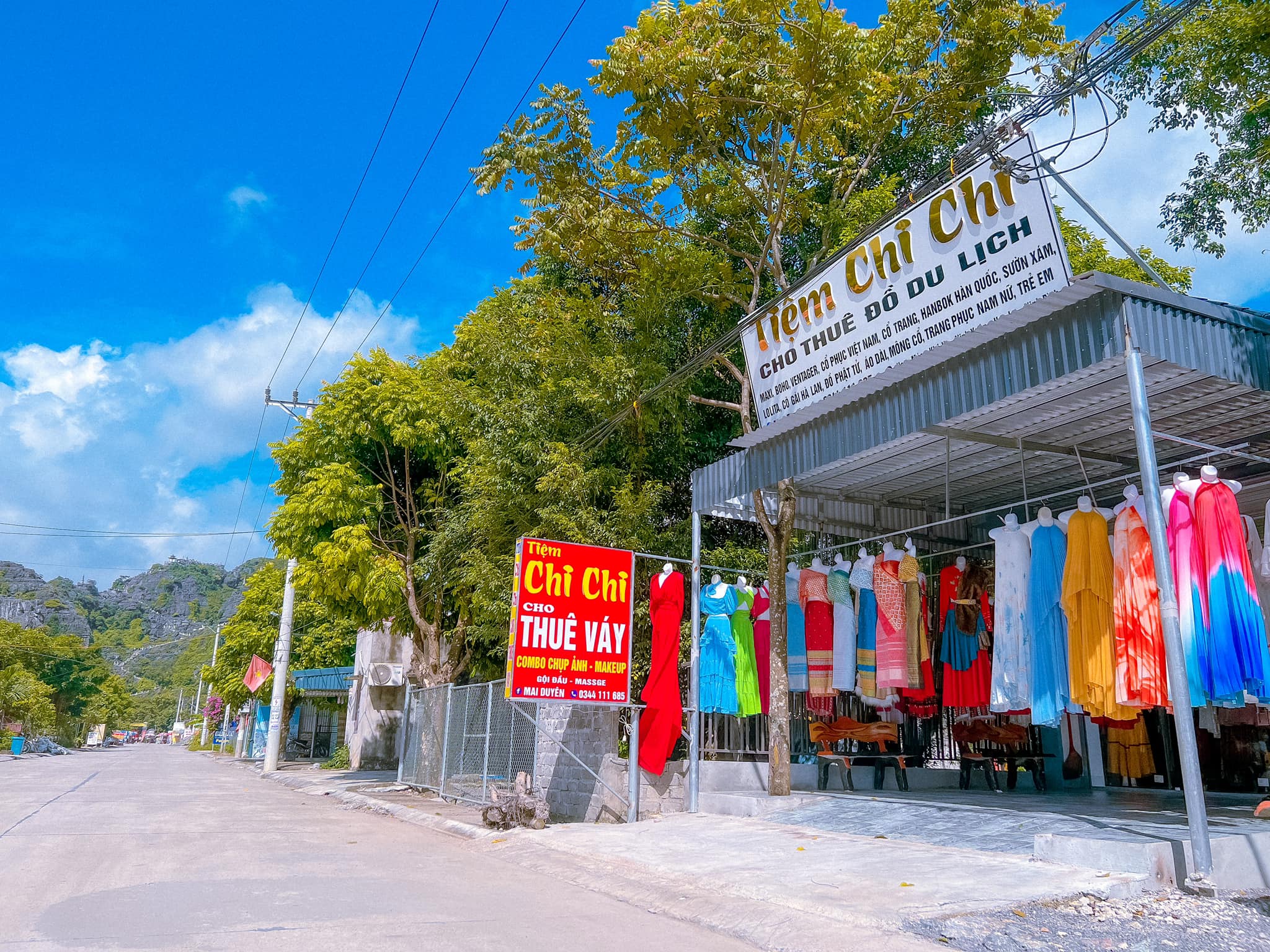 Địa điểm cho thuê trang phục ở Nịnh Bình. Tiệm Chi Chi