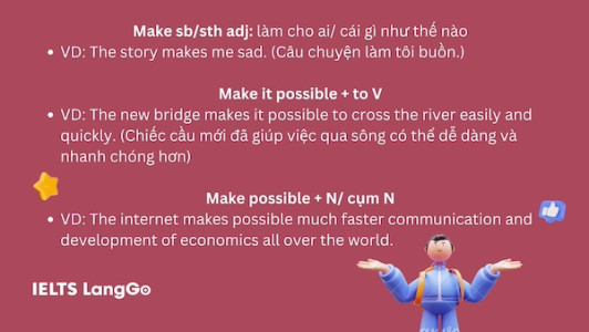 Cấu trúc Make possible to V cần có 