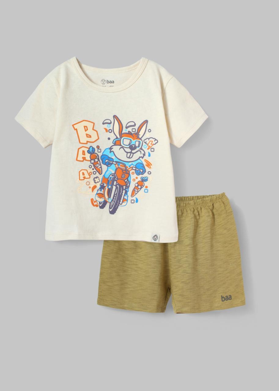 [🛒🇻🇳]Đồ Bộ Ngắn Tay Bé Trai Kem Phối Vàng Nâu Bạn Thỏ – , SKU – – baababy.com.vn 🇻🇳🛒Top1Shop🛒 🇻🇳Top1Vietnam🇻🇳 🛍🛒🇻🇳