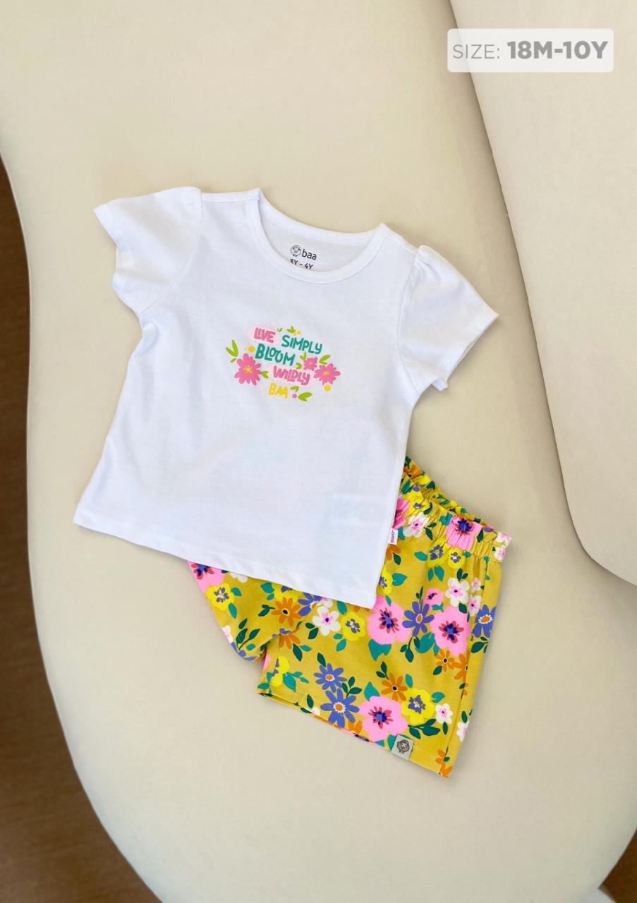 [🛒🇻🇳]Đồ Bộ Ngắn Tay Bé Gái Vàng Hoa – , SKU – – baababy.com.vn 🇻🇳🛒Top1Shop🛒 🇻🇳Top1Vietnam🇻🇳 🛍🛒🇻🇳