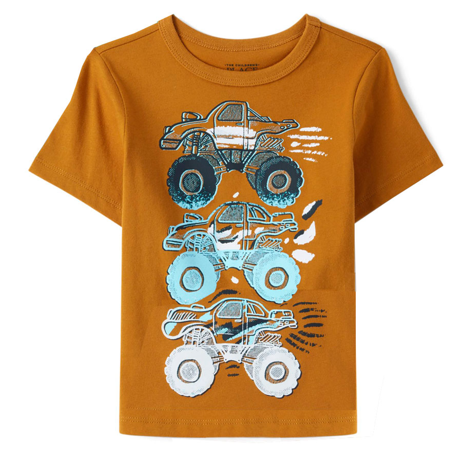 [🛒🇻🇳][14kg-16kg] Áo bé trai size nhí vải thun cotton mịn mát hàng xuất xin màu nâu vàng hình xe – The Childrens Place , SKU – AN502-30 – besanhdieu.com 🇻🇳🛒Top1Shop🛒 🇻🇳Top1Vietnam🇻🇳 🛍🛒🇻🇳