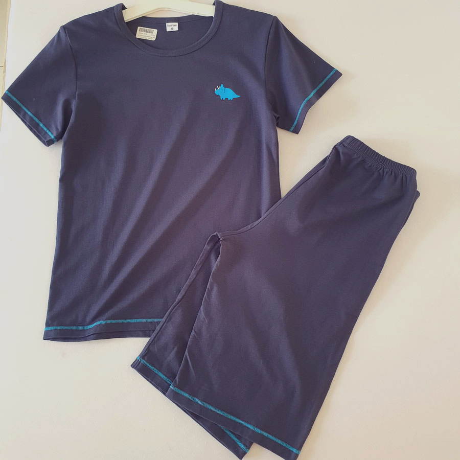 [🛒🇻🇳][28kg-48kg] Đồ bộ thun cotton mát rượi mùa hè hàng VN xuất Hàn màu xanh đen – Thời trang trẻ em Bé Sành Điệu , SKU – BN248-15 – besanhdieu.com 🇻🇳🛒Top1Shop🛒 🇻🇳Top1Vietnam🇻🇳 🛍🛒🇻🇳