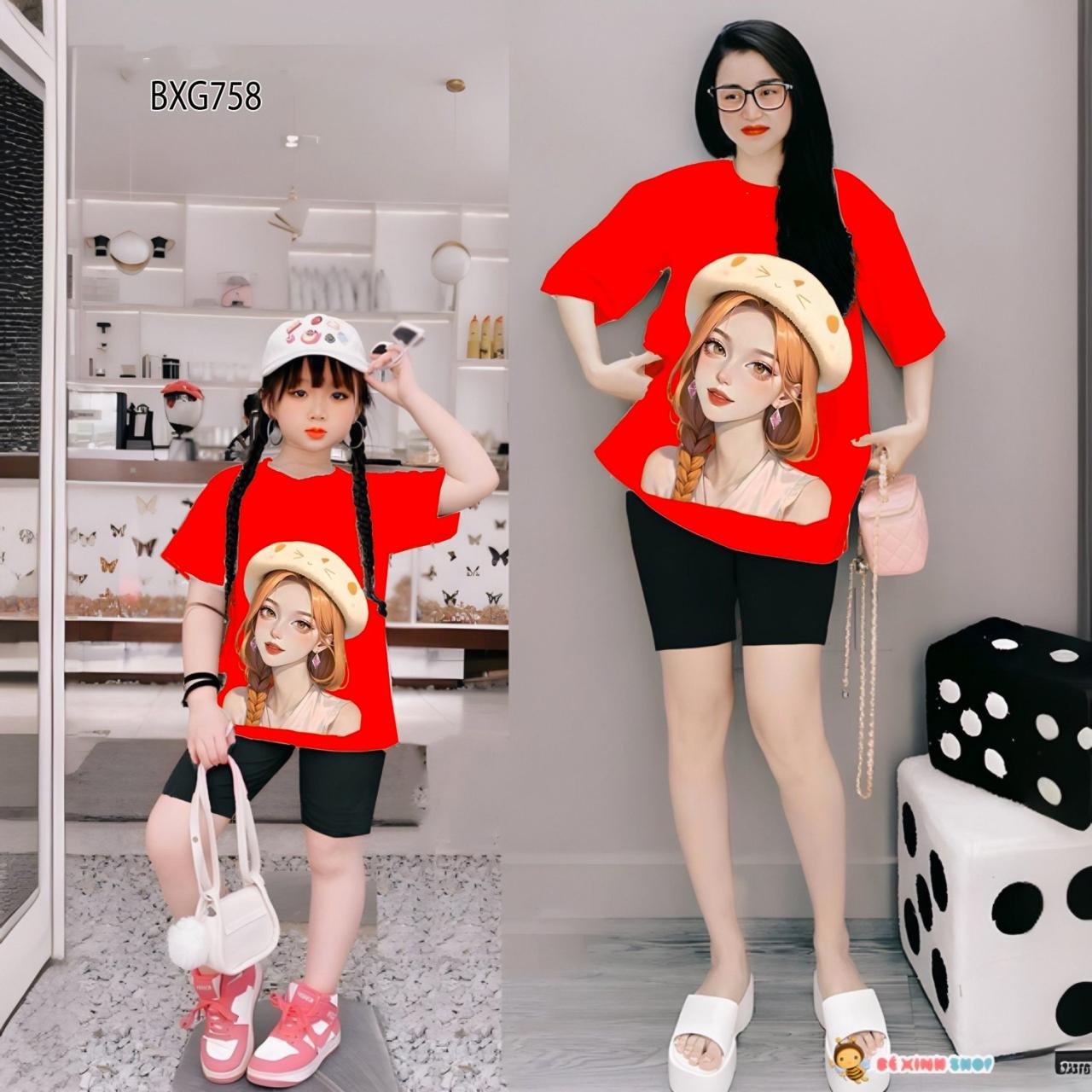 [🛒🇻🇳][MẸ & BÉ] Bộ Lửng quần ngố In 3D Dễ Thương Cho Bé Gái BXG755 – Bé Xinh Shop , SKU – BXG755-1 – bexinhshop.vn 🇻🇳🛒Top1Shop🛒 🇻🇳Top1Vietnam🇻🇳 🛍🛒🇻🇳