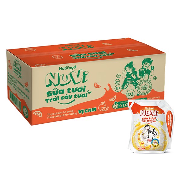 [🛒🇻🇳]Thùng 24 túi sữa tươi trái cây tươi Nutifood NuVi hương cam 110 ml (từ 1 tuổi) – Nutifood , SKU – 262993 – avakids.com 🇻🇳🛒Top1Shop🛒 🇻🇳Top1Vietnam🇻🇳 🛍🛒🇻🇳