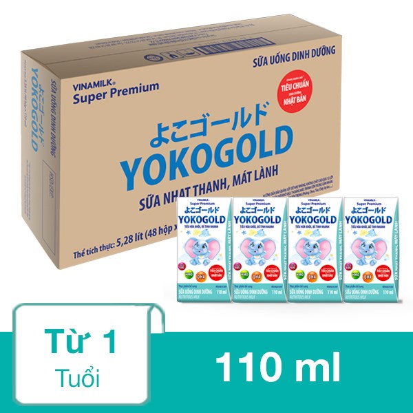 [🛒🇻🇳]Thùng 48 hộp sữa pha sẵn Vinamilk YokoGold hộp 110 ml (từ 1 tuổi) – Vinamilk , SKU – 258248 – avakids.com 🇻🇳🛒Top1Shop🛒 🇻🇳Top1Vietnam🇻🇳 🛍🛒🇻🇳