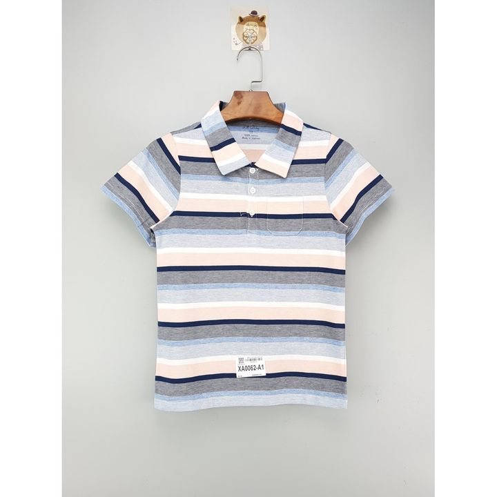 [🆕🇻🇳] Phân Phối – Bán Buôn – Bán Sỉ Vkids 😎❤️️⭐️ – 💖Buôn_sỉ_HN💖  Áo bé trai, cotton, cộc tay, có cổ, in hoạ tiết, phối kẻ, hi …