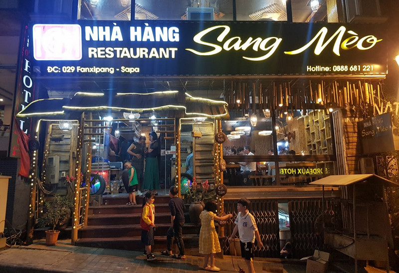 Ăn ở hồi ở đâu ngon Sapa? TOP nhà hàng cá hồi ngon nhất Sapa. Nhà hàng Sang Mèo