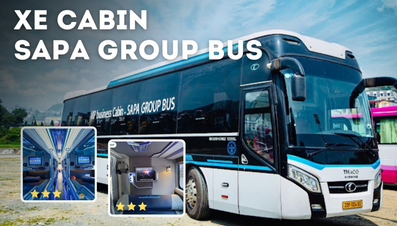 Xe cabin đôi Hà Nội - Sapa của Sapa Group Bus