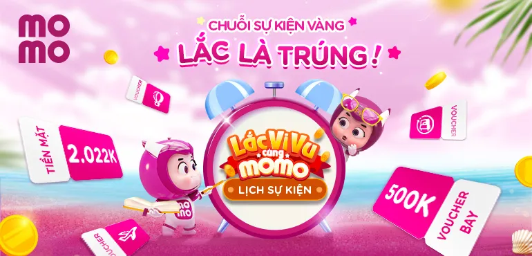 Chơi game, tham gia các sự kiện trong năm của ví Momo