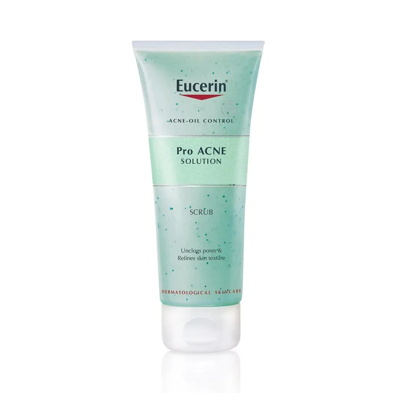 Eucerin Pro Acne Solution Scrub có dạng tuýp dễ dùng