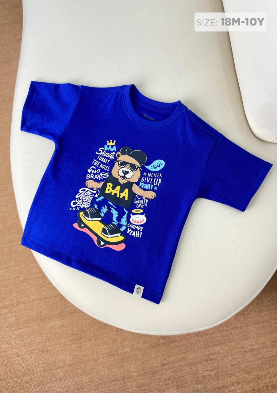 [🛒🇻🇳]Áo Thun Form Rộng Bé Trai Xanh Gấu Trượt Ván – , SKU – – baababy.com.vn 🇻🇳🛒Top1Shop🛒 🇻🇳Top1Vietnam🇻🇳 🛍🛒🇻🇳