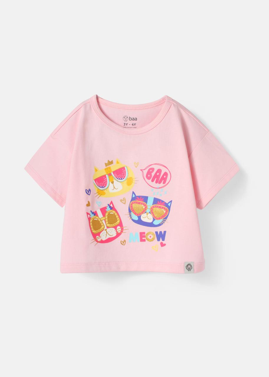 [🛒🇻🇳]Áo Thun Lửng Form Rộng Bé Gái Hồng Nhạt Chú Mèo – , SKU – – baababy.com.vn 🇻🇳🛒Top1Shop🛒 🇻🇳Top1Vietnam🇻🇳 🛍🛒🇻🇳