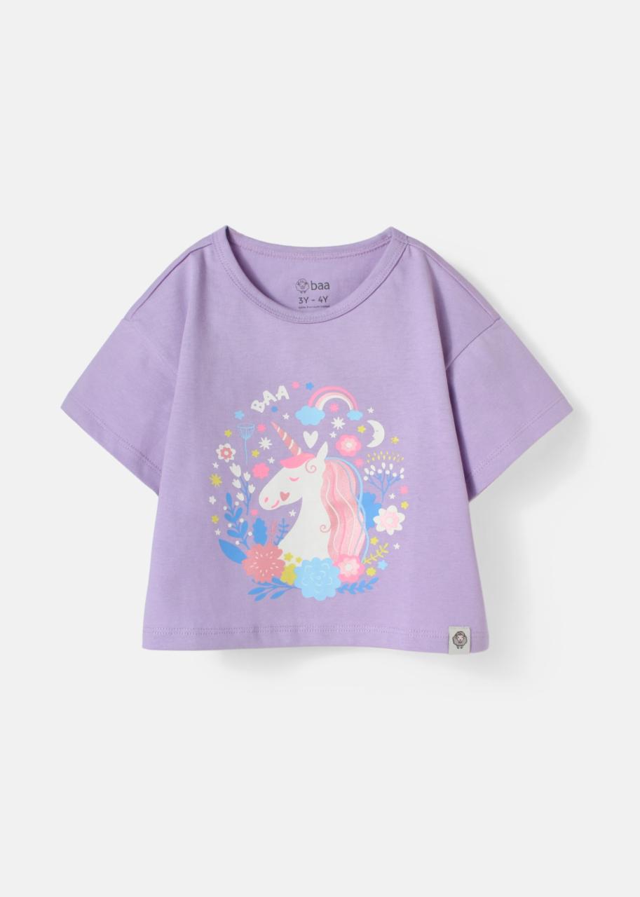 [🛒🇻🇳]Áo Thun Lửng Form Rộng Bé Gái Tím Nhạt Unicorn – , SKU – – baababy.com.vn 🇻🇳🛒Top1Shop🛒 🇻🇳Top1Vietnam🇻🇳 🛍🛒🇻🇳