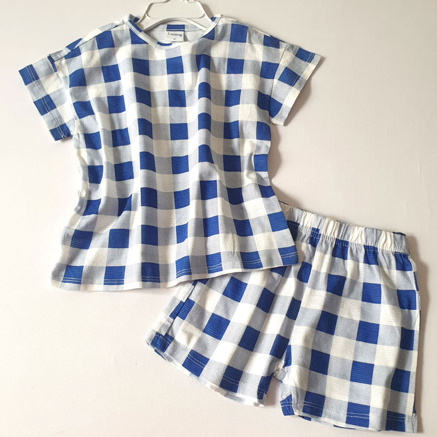 [🛒🇻🇳][9kg-18kg] Đồ bộ xuất Hàn cho bé kiểu Unisex phù hợp cả bé trai và bé gái màu ca rô xanh – Thời trang trẻ em Bé Sành Điệu , SKU – BN249-37 – besanhdieu.com 🇻🇳🛒Top1Shop🛒 🇻🇳Top1Vietnam🇻🇳 🛍🛒🇻🇳