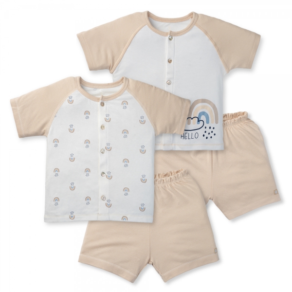 [🛒🇻🇳]Set 2 Bộ kháng khuẩn Modal ngắn Cầu vồng Animo VD1023001 (0-24M,Beige) – Animo , SKU – 6996000000002 – concung.com 🇻🇳🛒Top1Shop🛒 🇻🇳Top1Vietnam🇻🇳 🛍🛒🇻🇳