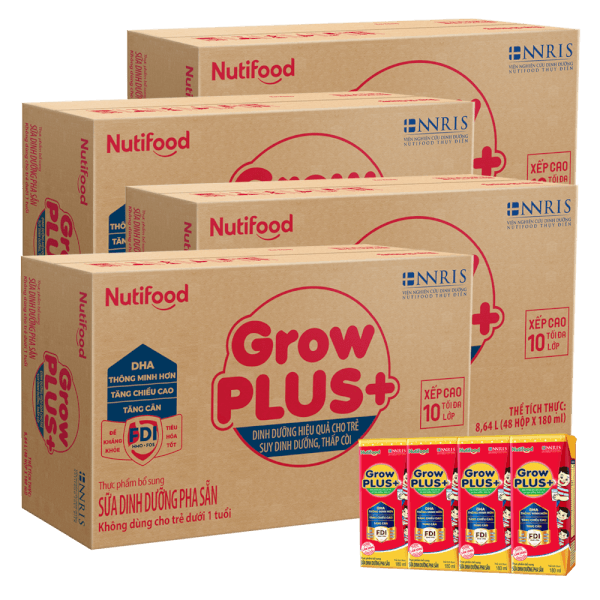 [🛒🇻🇳]Combo 4 thùng Sữa GrowPLUS+ Hộp 180ml (lốc 4 hộp) – GrowPLUS+ Đỏ , SKU – 6697000000002 – concung.com 🇻🇳🛒Top1Shop🛒 🇻🇳Top1Vietnam🇻🇳 🛍🛒🇻🇳