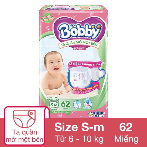 [🛒🇻🇳]Tã quần mở một bên Bobby size S-m 62 miếng (6 – 10 kg) – Bobby , SKU – 314479 – avakids.com 🇻🇳🛒Top1Shop🛒 🇻🇳Top1Vietnam🇻🇳 🛍🛒🇻🇳
